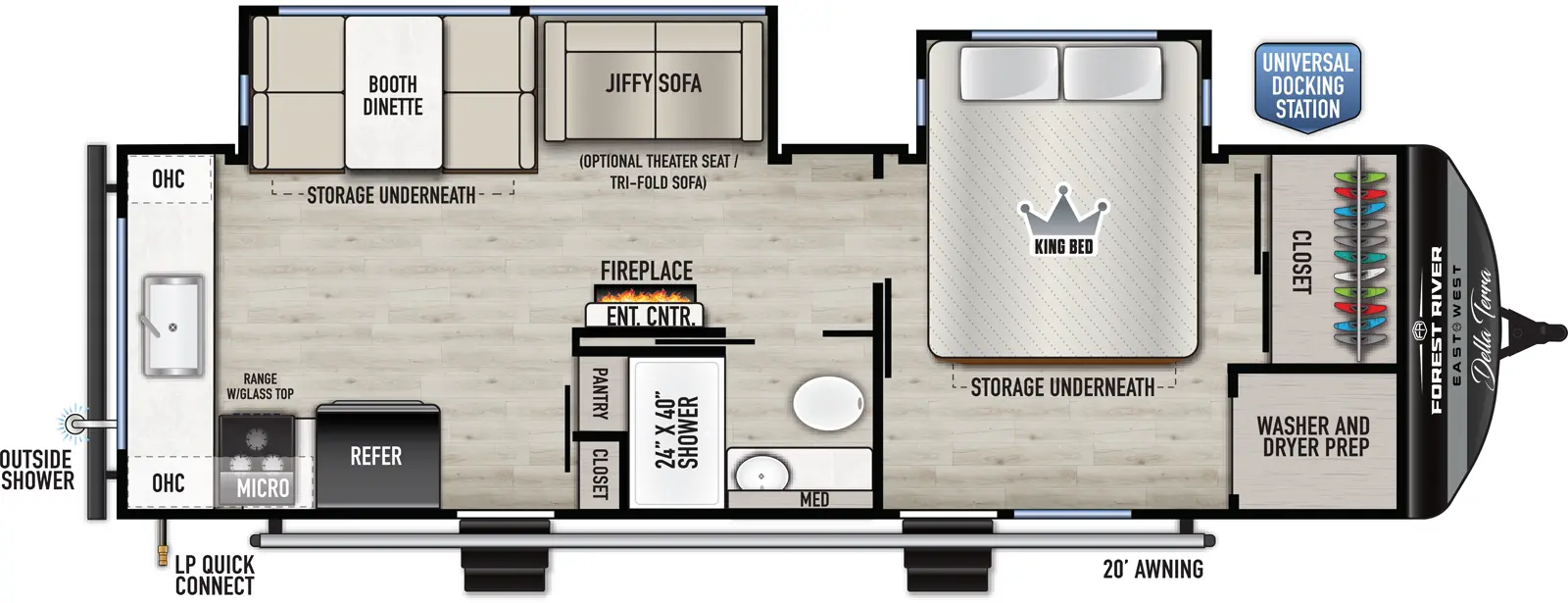 Della Terra 263RK Floorplan